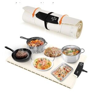 Electric Food Warming Tray Rollable Adjustable Temperature Control